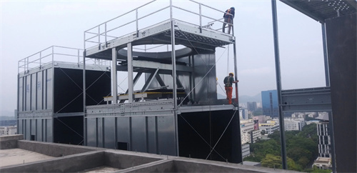 閉式冷卻塔可以把水冷卻到多少度??(橫流式閉式冷卻塔)